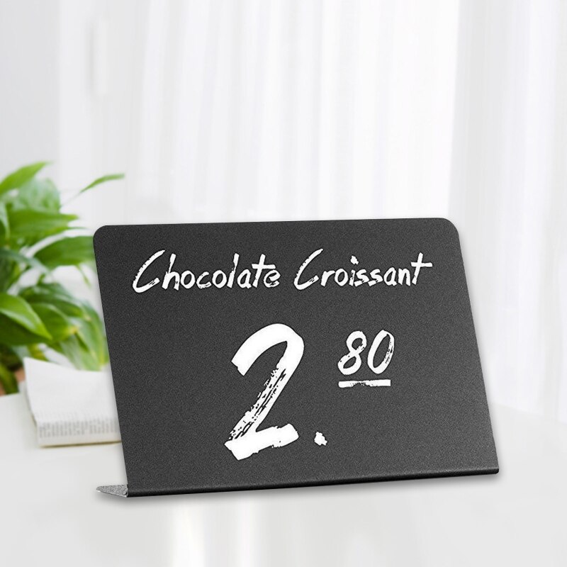 10 Pack Rustic Acrylic Mini Chalkboard for Liquid Chalk Markers and Chalk U4LD