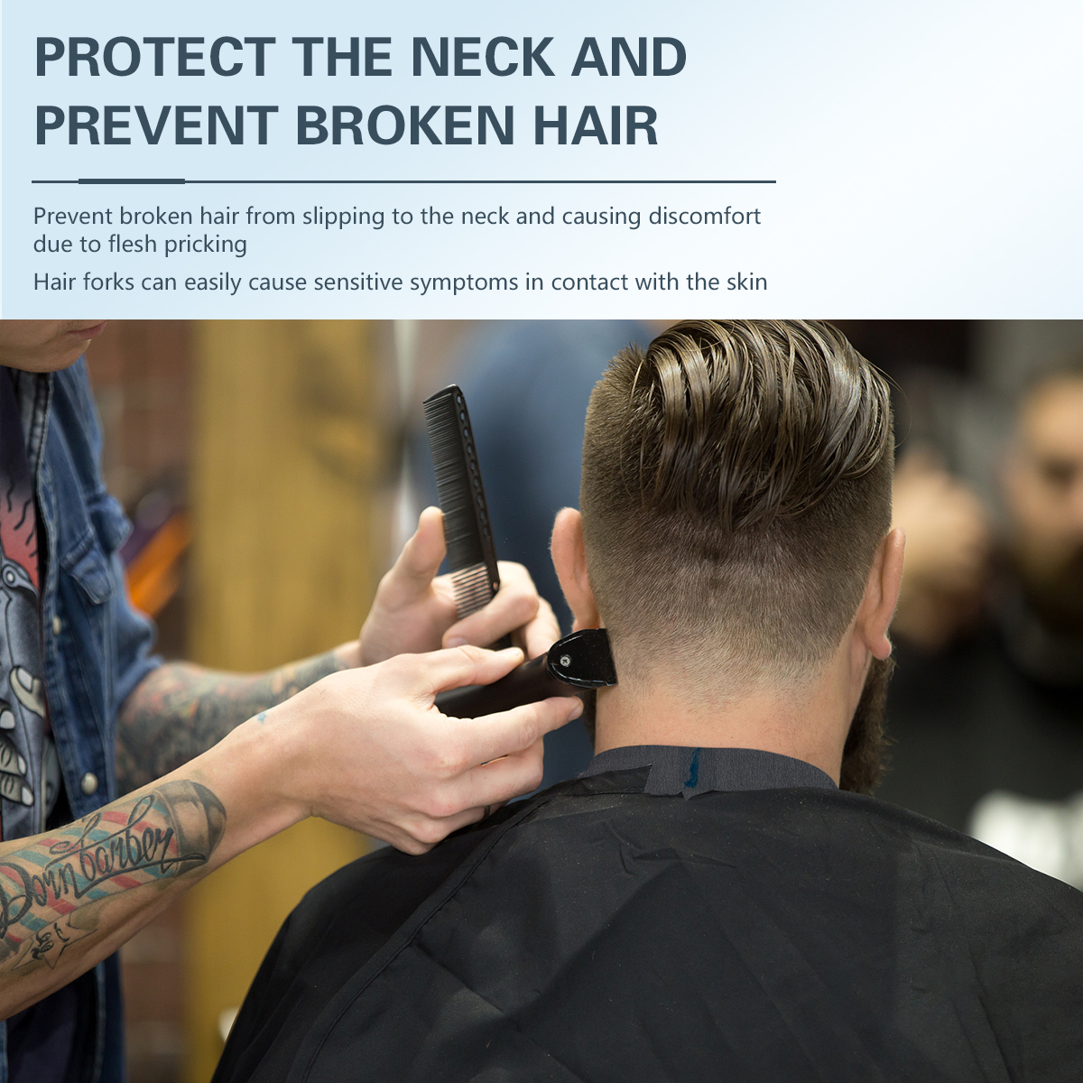 1 rollo/paquete de tiras desechables para el cuello, accesorio de corte de pelo, papel para el cuello, peluquero ajustable, salón de peluquería dedicado para peluquero