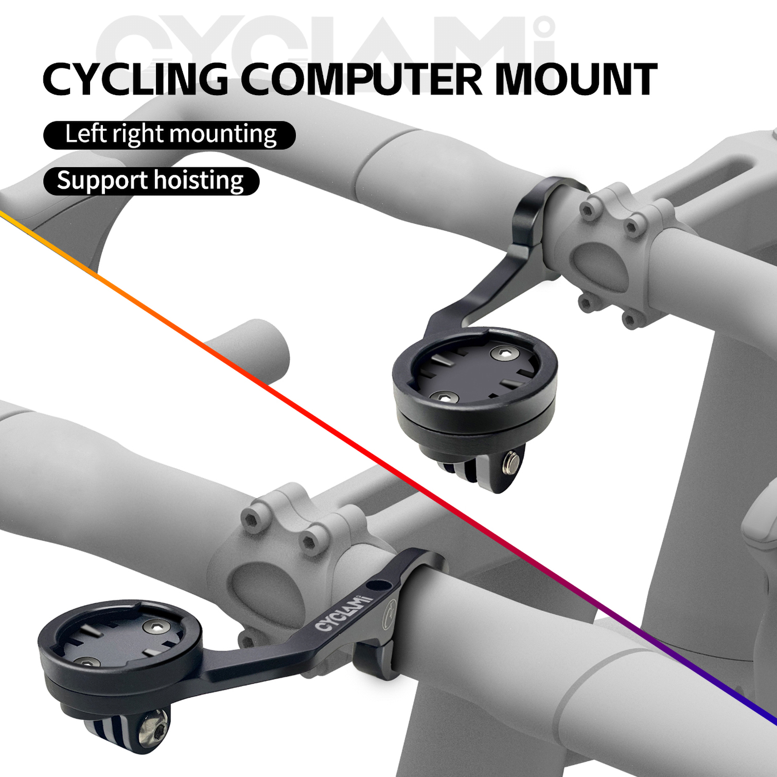 Soporte para ordenador de bicicleta CYCLAMI S5, soporte para faro GPS de carretera MTB para cámara GARMIN XOSS IGPSPORT, soporte GoPro, accesorios para bicicleta