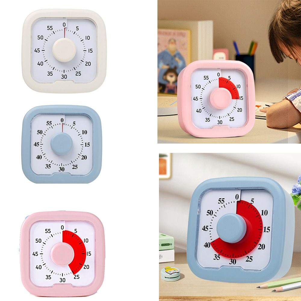 Convenient Silent Visual Timer 60-Minute with Stand Countdown Timer Time Management Loud Kitchen Cooking Timer Kids and Adults