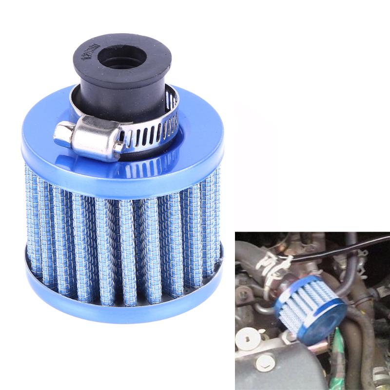 12mm Auto Vehicle Car Air Filter Cold Air Intake Filter Turbo Vent Crankcase Breather Universal Cold Kits