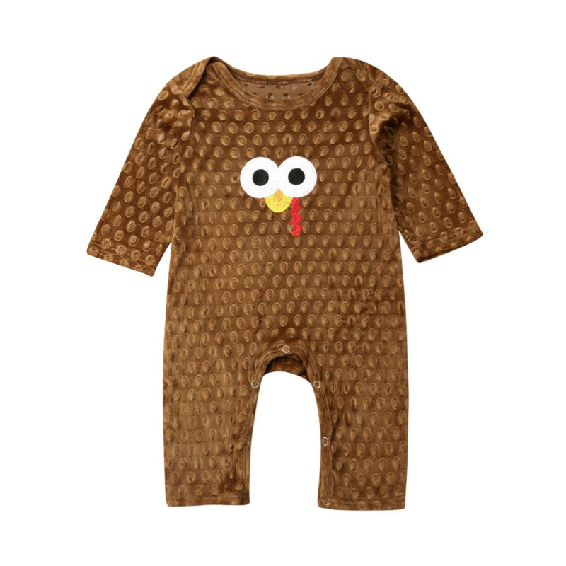 Pudcoco – combinaison pour -né fille et garçon, printemps-automne, Thanksgiving, turquie