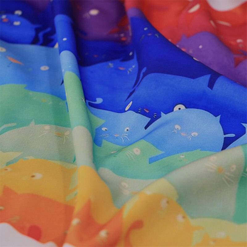 FYS-Clouds 1meters Silk Feeling Fabric Gambiered Guangdong Gauze Chinese Cheongsam Qipao Fabric For Women Handbag DIY Fabrics