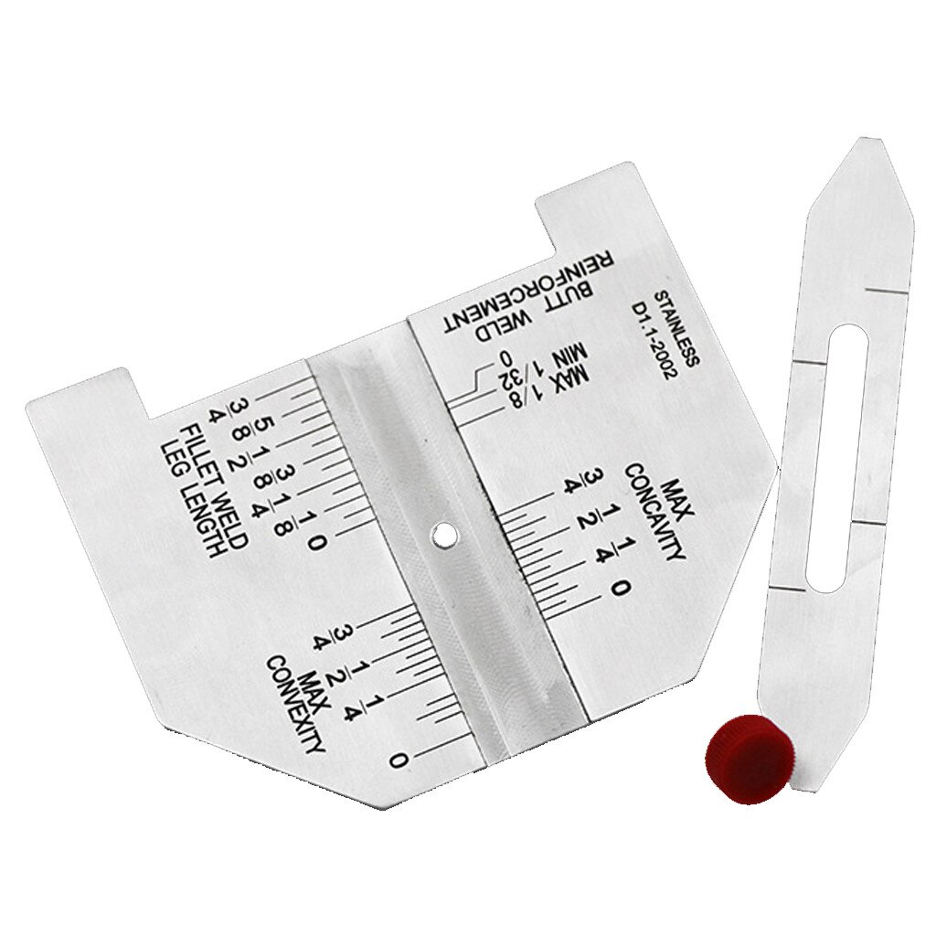 Portable Practical Weld Measuring Gauge Weld Stainless steel welding seam inspection ruler welding size measuring instrument#30