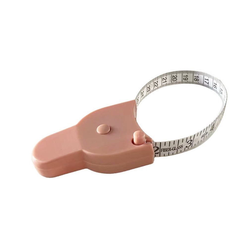 Precisie draagbare taille meetliniaal Telescopisch Y-vormig meetlint Huishoudelijk meetlint met drie omtrek: Roze