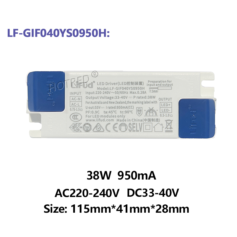 LiFud LED pilote GIRxxxYM YS 8W 30W 40W 50W 60W sans scintillement LED transformateur 350mA 600mA 900mA 1000mA 1200mA 1300mA 1400mA 1500mA