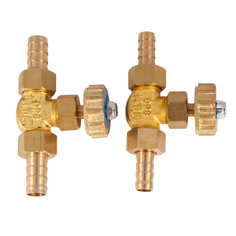 8mm/10mm id slange barb messing parallel nåleventil til gas max tryk 1 mpa