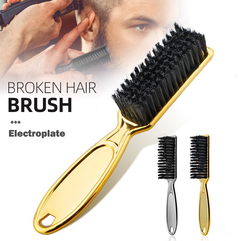 Cepillo de Limpieza del cabello suave con mango de plástico para peluquería, cepillo de peluquero para cuello, plumero para quitar el pelo roto, peine, herramientas de peinado
