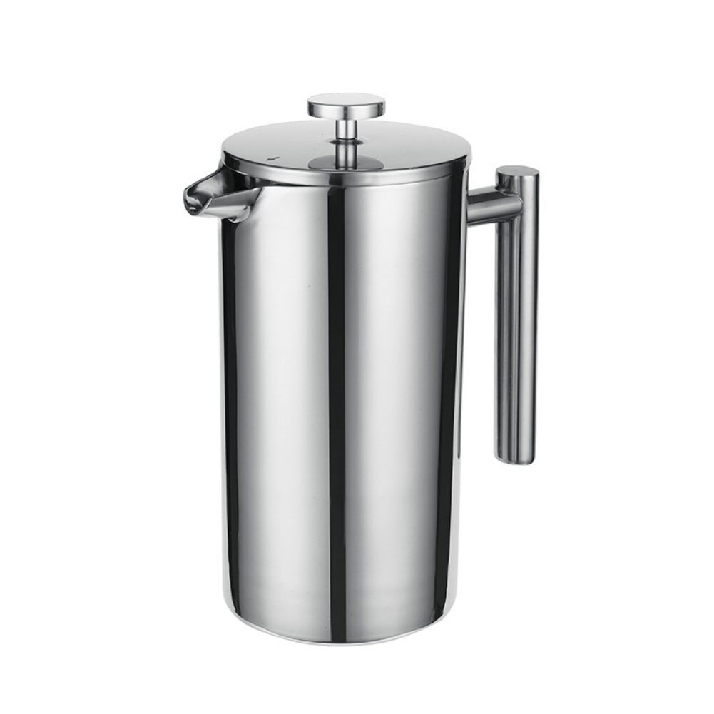 Stainless Steel French Press Coffee Maker Double Wall Coffee Press With 2 Level Filtration: 800ml
