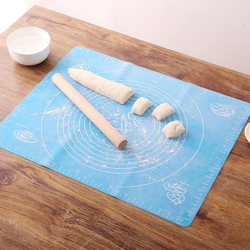Siliconen antiaanbak bakmat bakplaat deeg macaroo pizza bakvorm deeg deeg bloem rolmat tafel keukengereedschap
