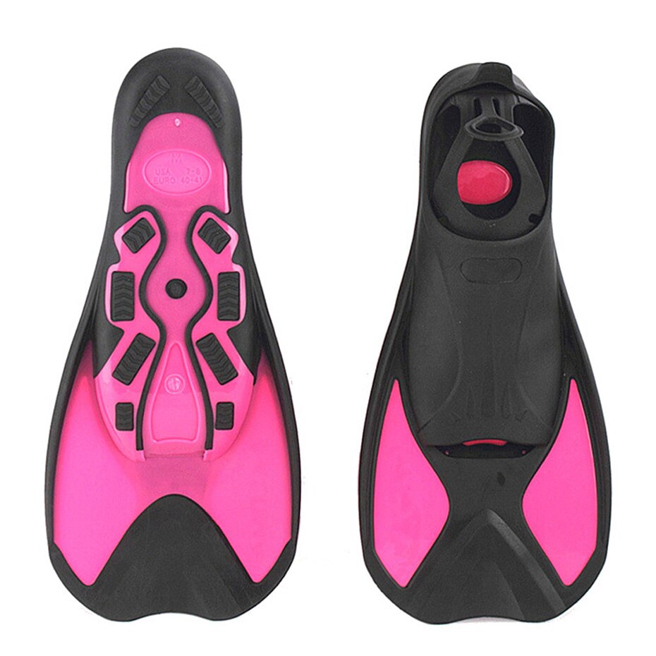 Fins Shoes Swimming Fins Short Flipper Diving Flippers Silicone Portable Comfortable Diving Equipment