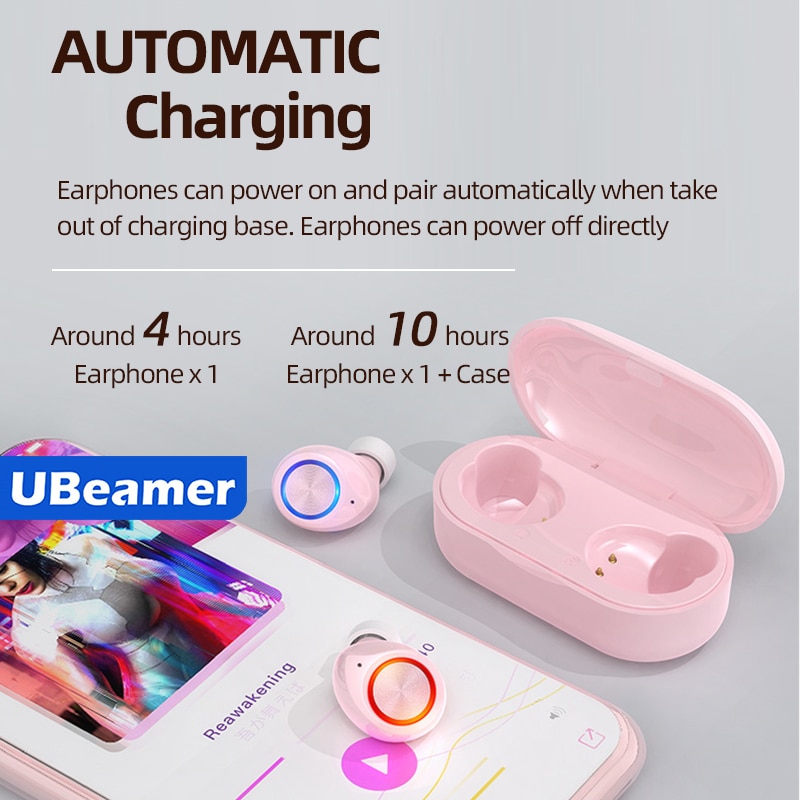 Ubeamer Беспроводные Наушник Macaron Tws Bluetooth Oortelefoon Echte Draadloze Oordopjes In-Ear Hoofdtelefoon Menselijk Headset Voor Smartphone