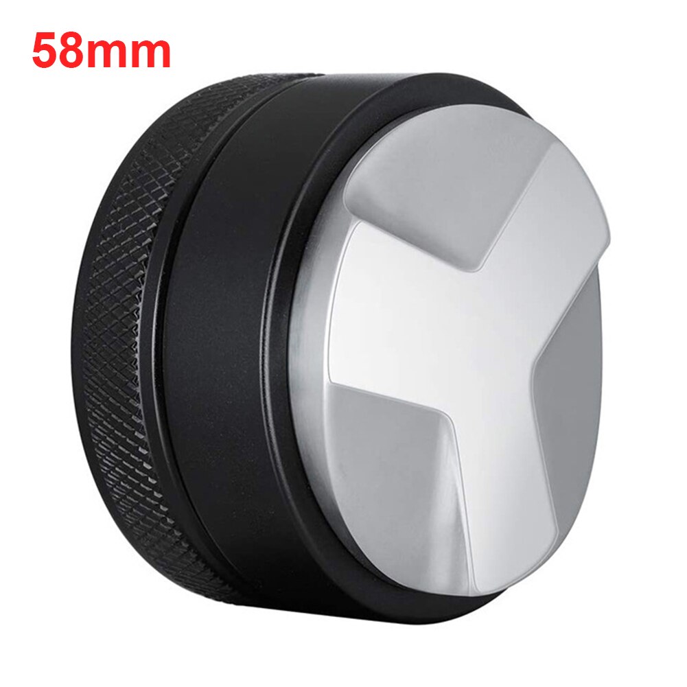 Kahvinjakelija mylly säädettävä peukalointipuristin tasoitus kaksipäätä barista mini ruostumattomasta teräksestä työkalut 51/53/5mm: 58mm