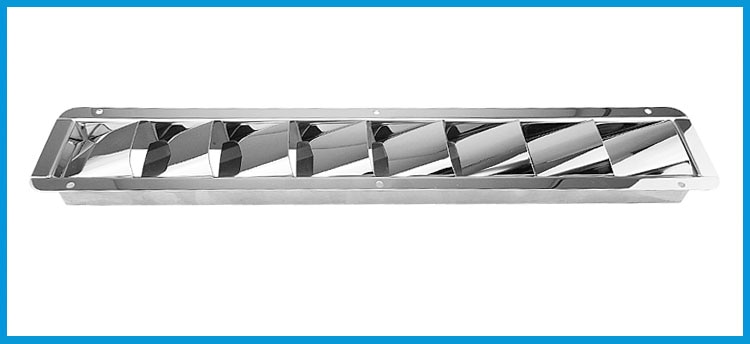 BSET-Grille de Ventilation pour bateau en acier inoxydable 304, 8 fentes, Grille de Ventilation pour bateau