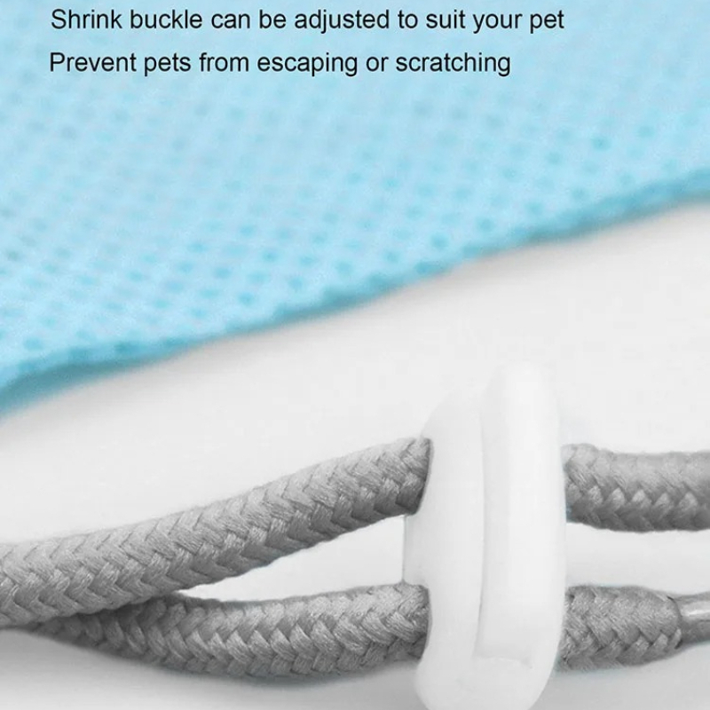 Kat badtas, ademend gaas anti-kras kat bruidegom badtas verstelbare kattenverzorgingstas voor baden nagel trimmen