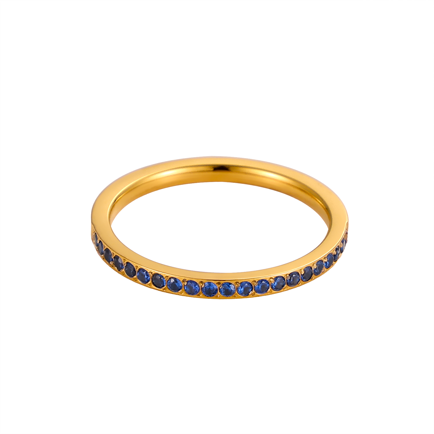 Carlidana mini zirkonia 12 geboortesteenringen voor dames, roestvrij staal, goudkleurige vingerring, verlovings- of trouwsieraad: 9 / Grijs