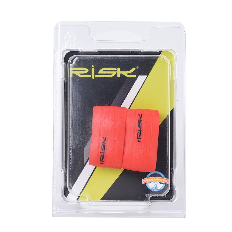 1 Pair Bike Silicone Plug Rubber Anti-Skip Road Bike Plugs For Bar Tape Waterproof Wear Resistant Oudoor Strap Silicone Ring: Red
