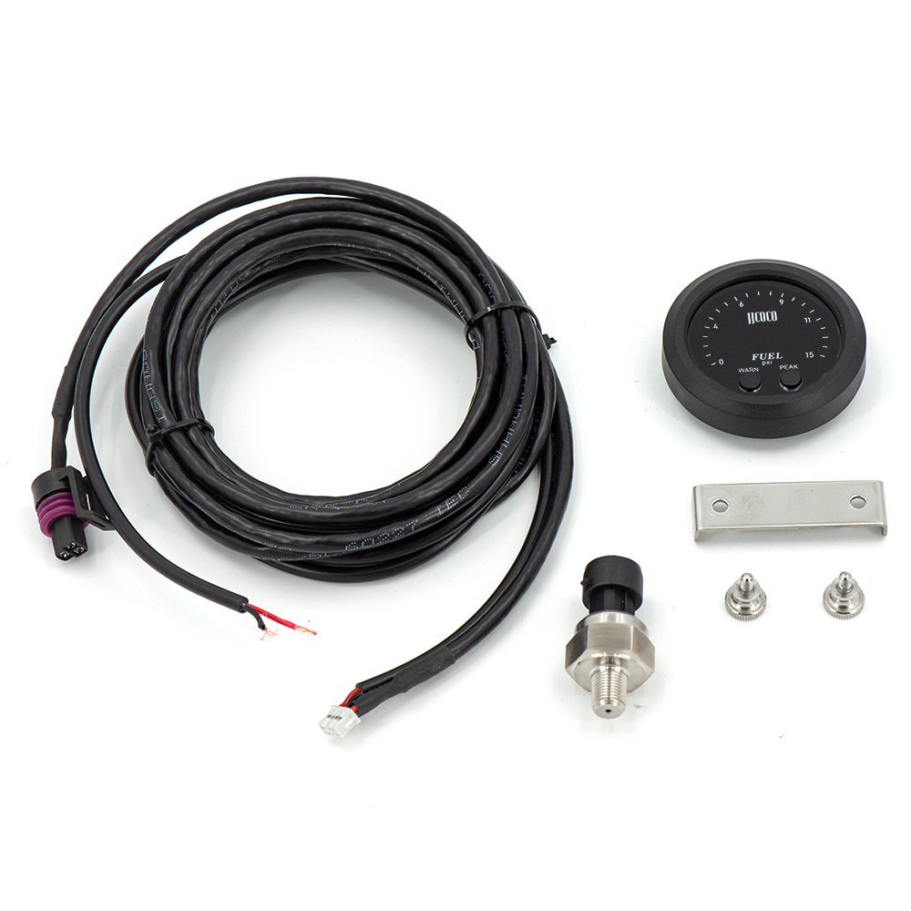 Ultra-thin Electronic fuel pressure gauge with 1/8 npt sensor oil pressure meter red display digital 0-15psi