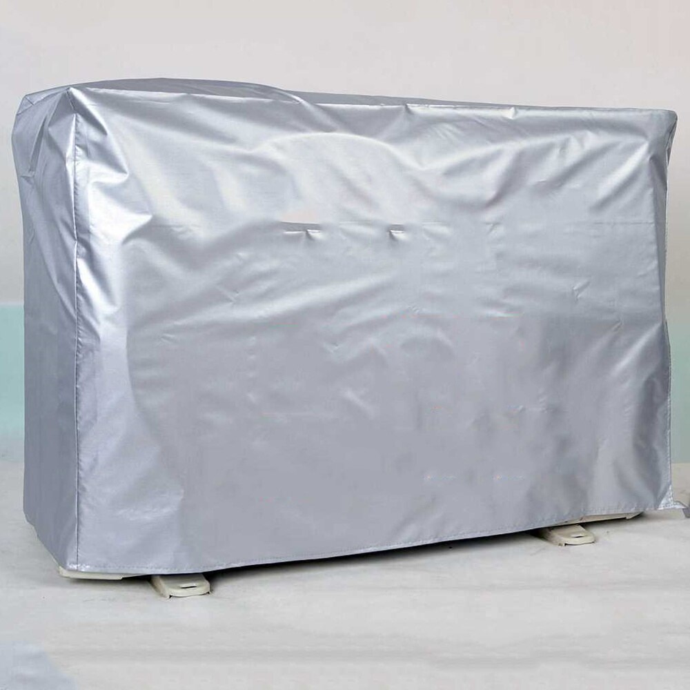 Air Conditioner Cover Outdoor Air Conditioning Protector Silver Fabric Shield