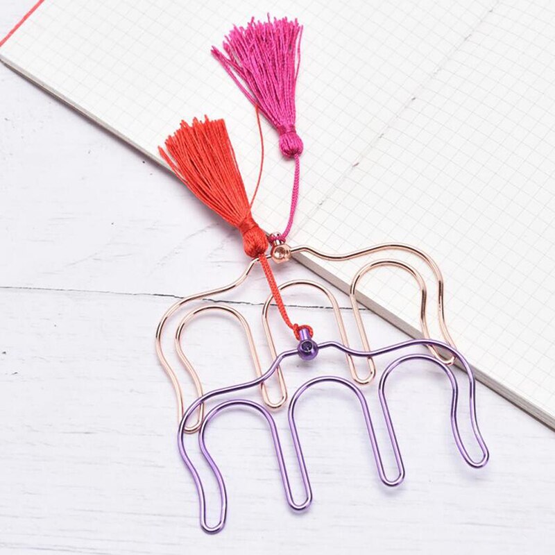 Map Pierced Metal Muziek Boek Clip Pagina Houder Bookmark Briefpapier Klem