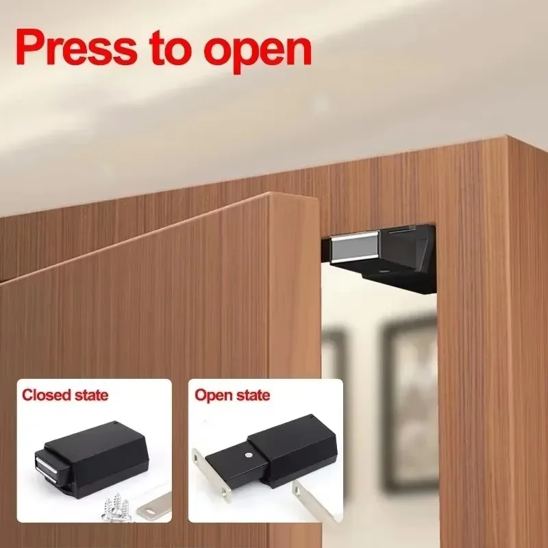 1/4set Magneet Kastdeur Uitsmijter Garderobe Vangsten Meubeldeur Stopt Zware Push Onzichtbare Lade Magneet Lock hardware
