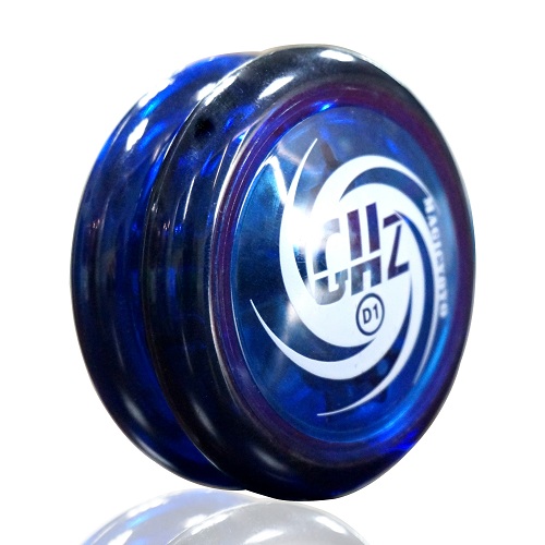 Magic YOYO D1 2A--GHZ YOYO Metal bearing Suitable for beginners Toys Special Props diabolo juggling 10 strings as: blue