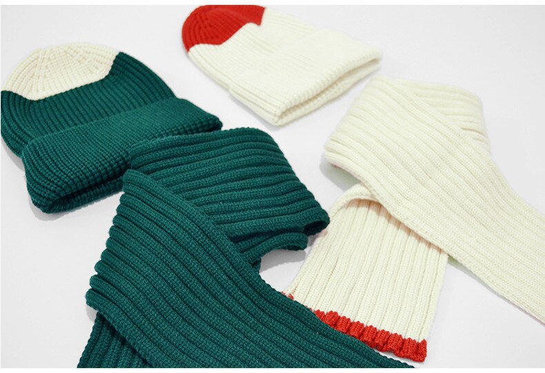 baby jenter gutt lue skjerf sett vinter varme låve lue hatt lappeteppe ullgarn strikkede hattemaker skjerf låve todelt sett