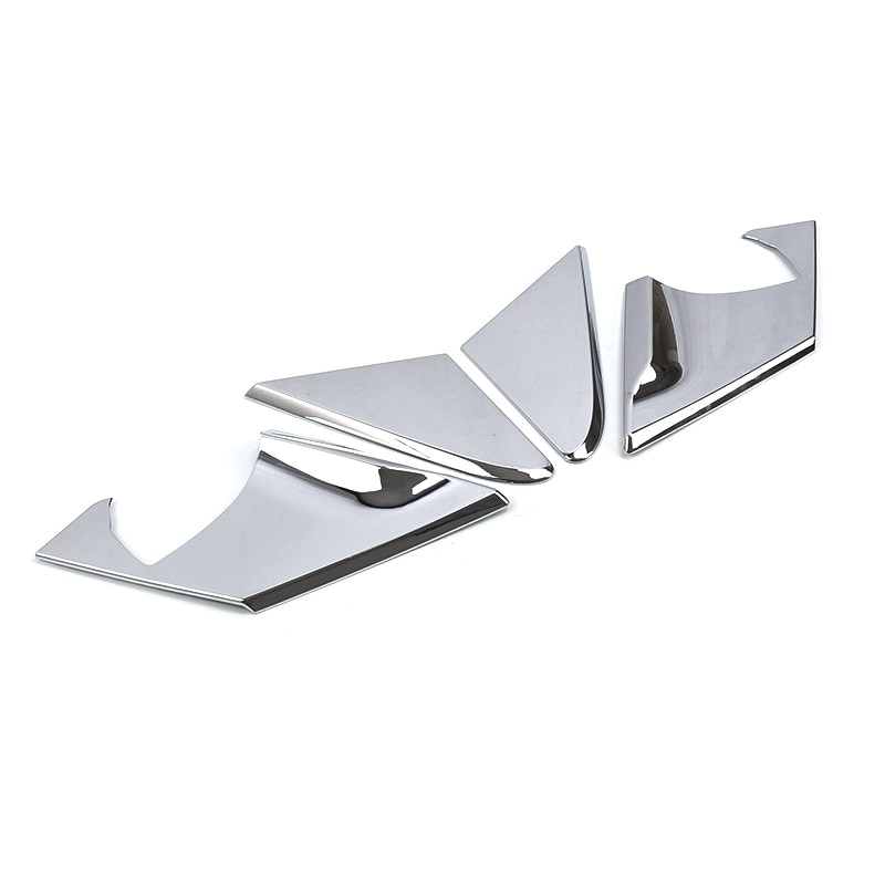 Ventana de puerta delantera de coche, embellecedor de cubierta de pegatina de decoración de Panel de Pilar exterior, cromado ABS, para Ford Edge , 4 Uds.