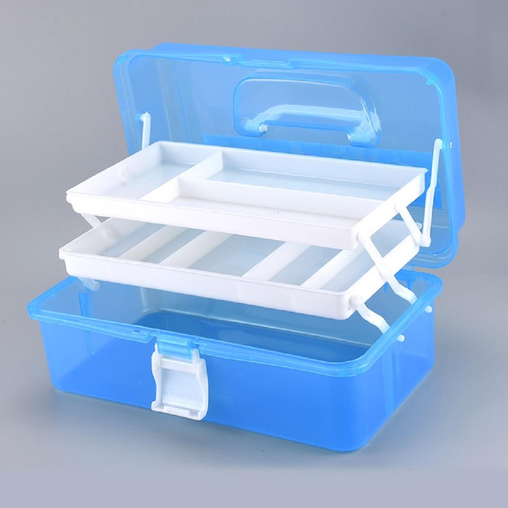Plastic Toolbox Storage Box Little Items Organizer for Model Crafts Repair