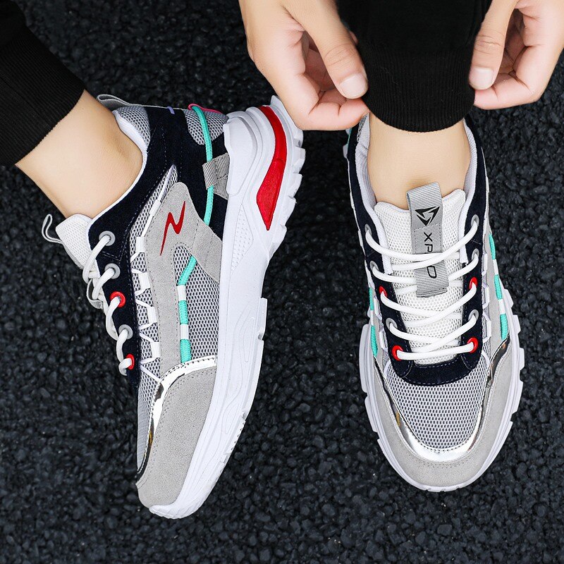 Par udendørs man sneakers letvægts casual sko til mænd åndbare herre sneakers sko trend schoenen mannen sportssko