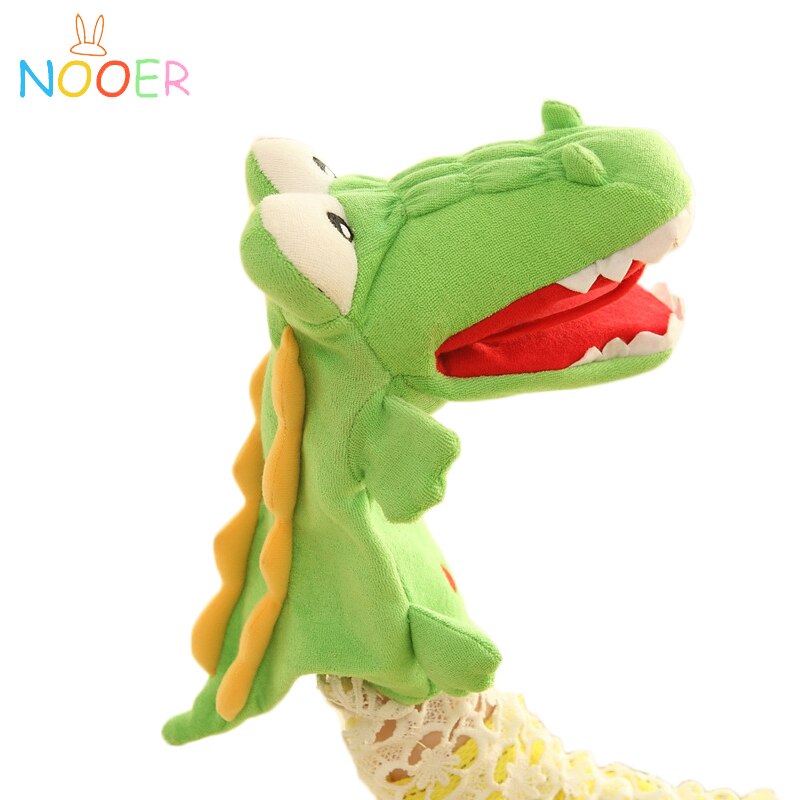 Nooer 1pcs crocodile hand puppet plush hand puppet crocodile plush toys for children kids birthday