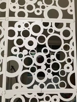 Room Dividers Tv Wall Stickers Screen Partition Entranceway Door Hanging Screen Cutout Grilles 4pcs/lot