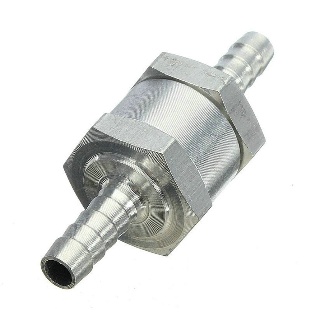Envägs 6/8/10/12mm ventiler aluminium backventil bränsle bensin diesel olja gas backventil för bil bil olja vattenpumpar