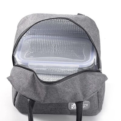 1Pcs Verse Koeler Zakken Waterdichte Nylon Draagbare Rits Thermische Oxford Lunch Tassen Voor Vrouwen Handige Lunchbox Tote Voedsel tassen