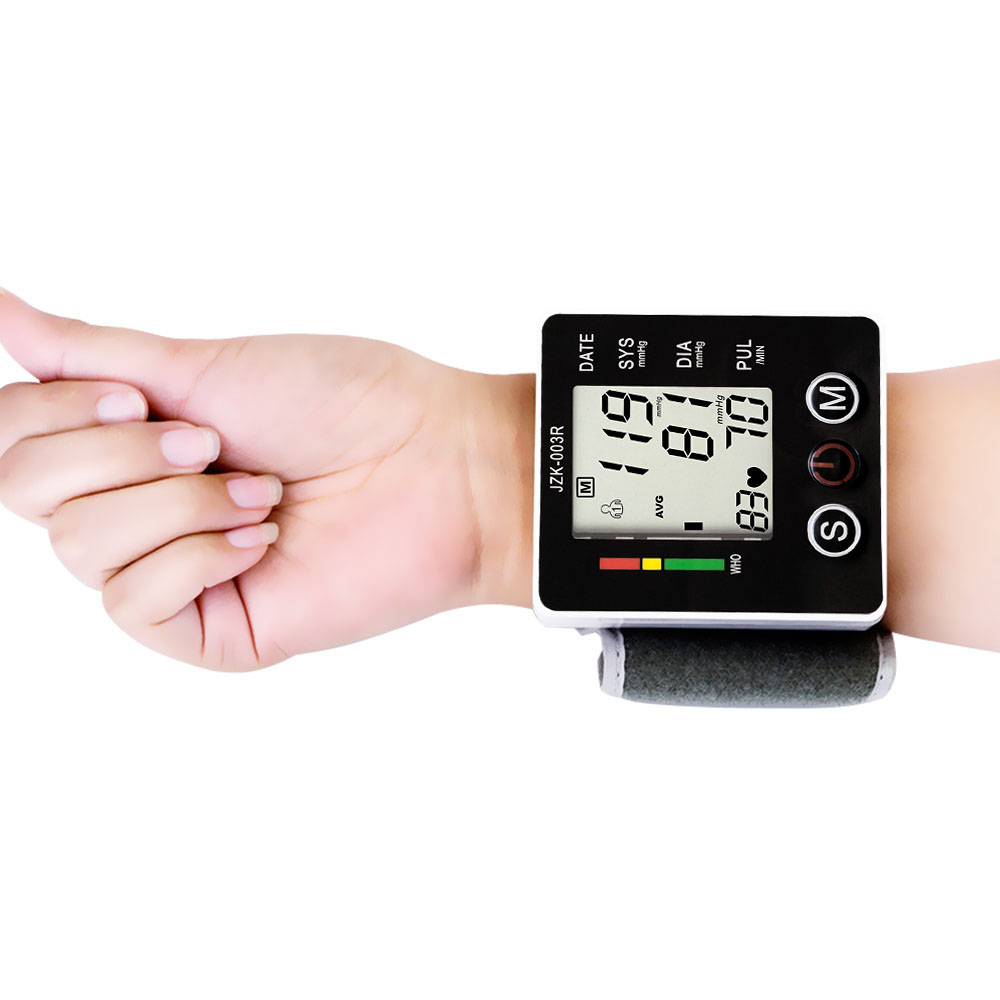 Digital handled blodtrycksmätare mäta lcd display pulsmätare elektronisk blodtrycksmätare sjukvård 99 gånger minnen