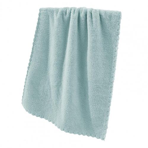 Towel Eco-friendly Anti-deform Polyester Fluffy Face Towel Supplies for Home Anti-fade Merits for Home Bathroom: Green