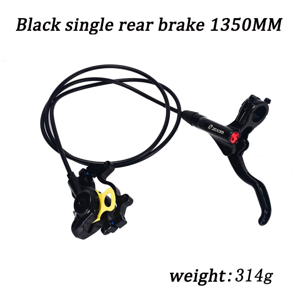Zoom Mtb Fiets Hydraulische Rem Geïntegreerde Olie Rem Schijfrem Mtb Fiets Voor/Achter Hydraulische Schijfrem: Black single rear
