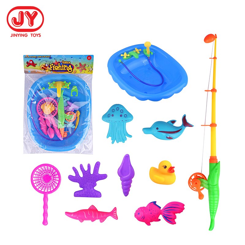 Jungen Angeln Spielzeug Magnet Fisch Spielen Gremium Aufblasbare Spiel Platte einstellen Magnetische draussen Sport Spielzeug für freundlicher Angeln Spielzeug