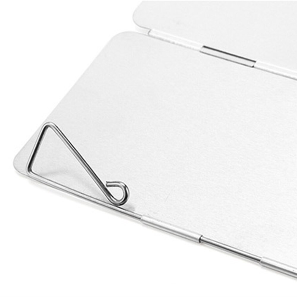 9 Plaat Outdoor Cooking Opvouwbare Kachel Voorruit Gasfornuis Wind Shield Picknick Kookgerei Aluminium Windscherm Apparatuur