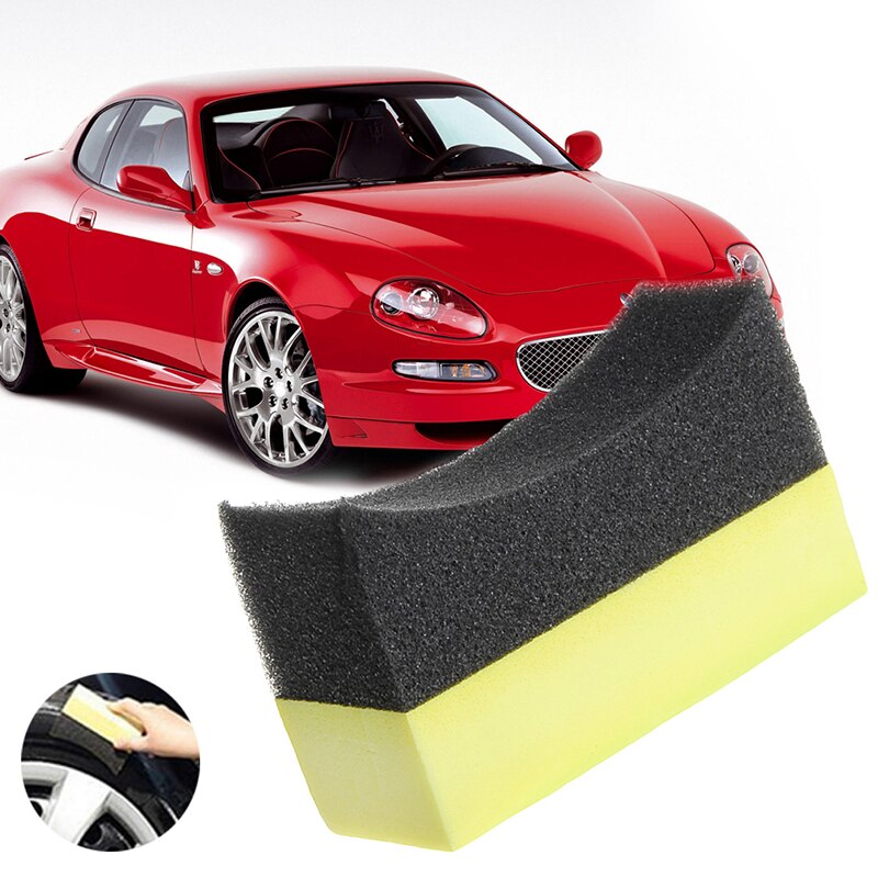 1pc bildäck däck dressing applikator krökt skum svamp pad