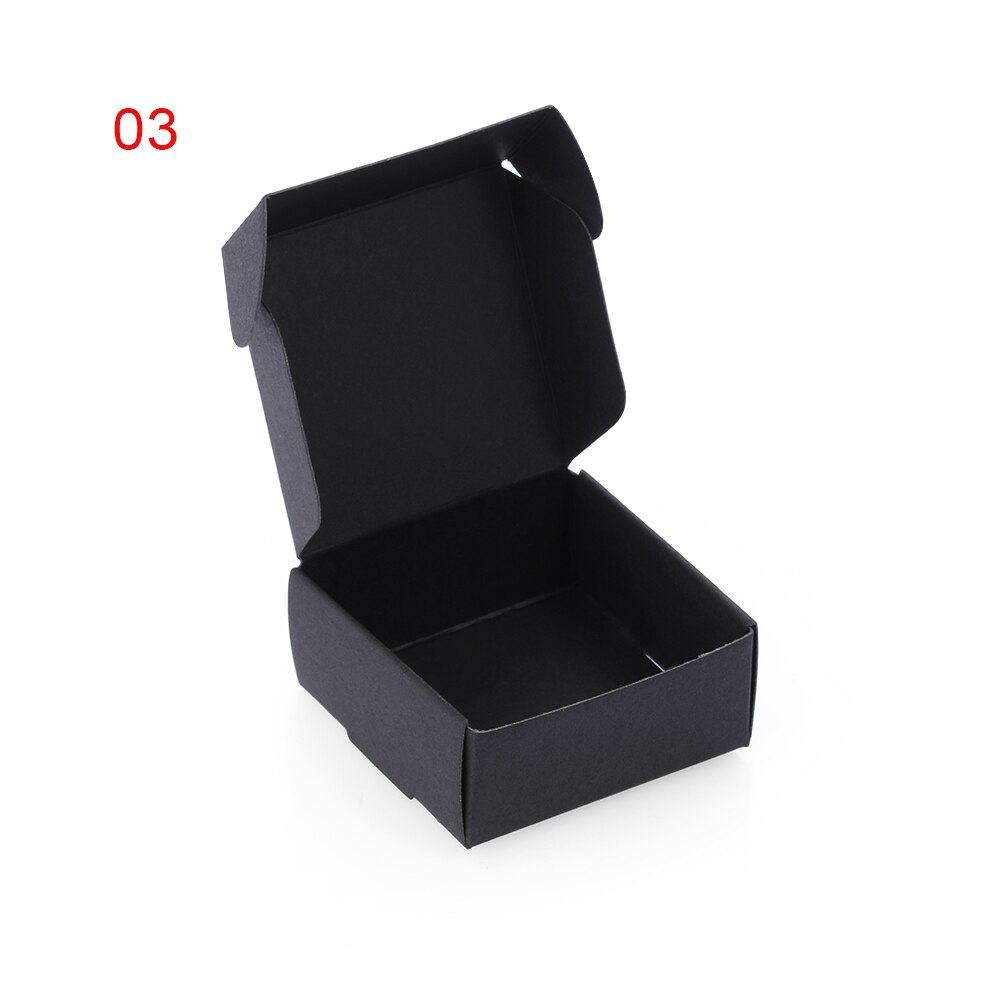 10 teile/paket Handgemachte Süßigkeiten Schmuck Verpackung Verpackung Karton Kleine Kraft Papier Verpackung Quadratischen Boden Boxen: 3