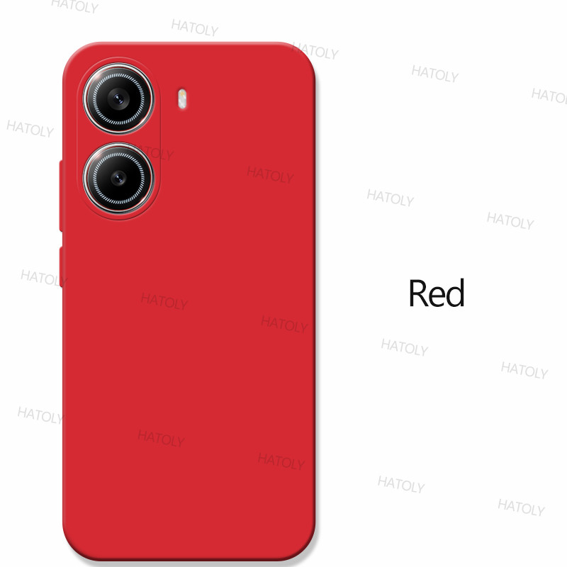 For Xiaomi POCO X7 Pro Case Xiaomi POCO X7 Pro Global Cover Shockproof TPU Liquid Silicone Phone Back Cover Xiaomi POCO X7 Pro: Red