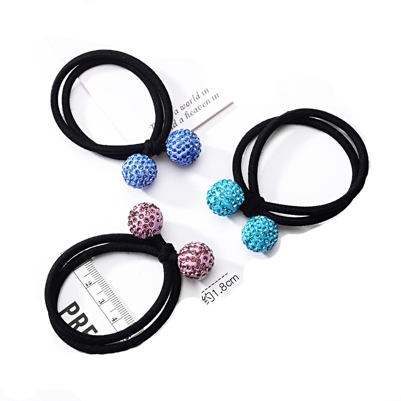 Elástico de cabelo para mulheres, acessórios femininos de cabelo de alta qualidade com strass, para rabo de cavalo