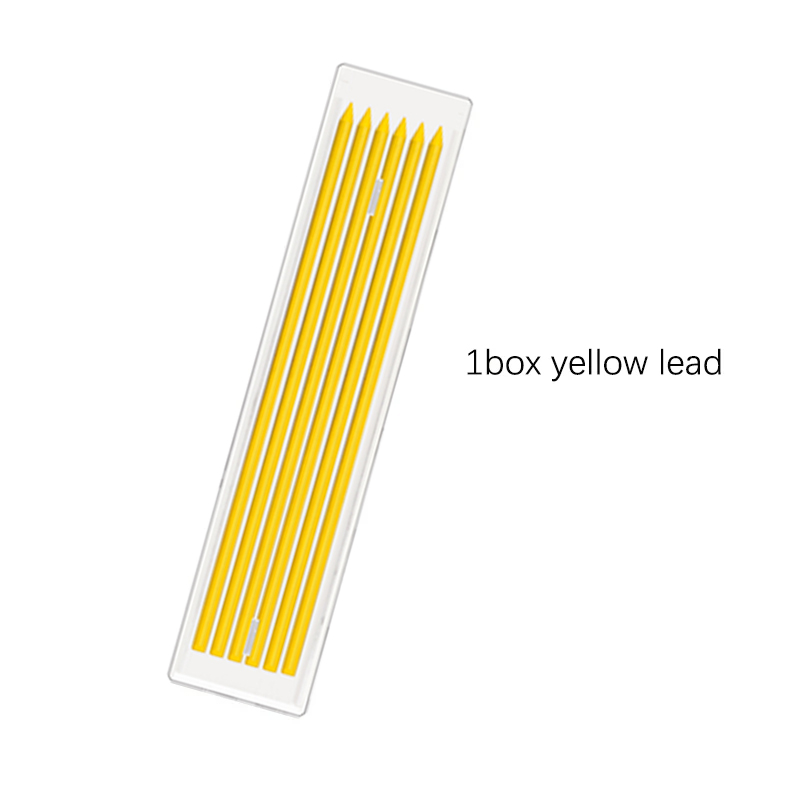 5 Colors 2.8mm Woodworking Automatic Pencil with Protective Cover Pencil Sharpener 2B Multi-Color Lead Deep Hole Marking Pen: Orange