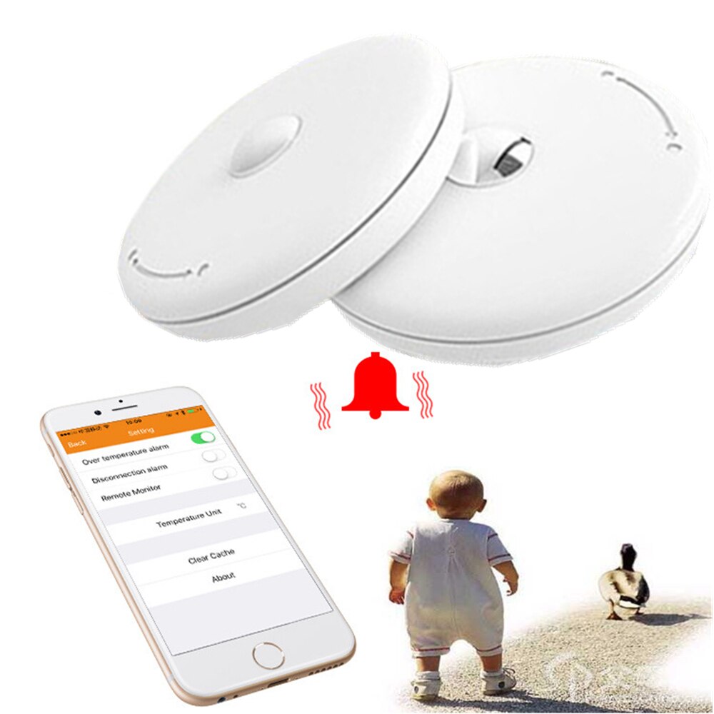 Bluetooth Smart Baby Locatie Tracker Met Thermometer Monitor Van Smartphone Compatibel Met Apple & Android Telefoons