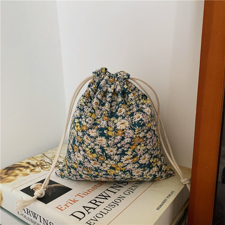 Retro Stijl Bloemen Opslag Tasje Vrouwen Afwerking Opslag Pouch Leuke Make-Up Tas Kerstcadeau Snoep Sieraden Organizer: G