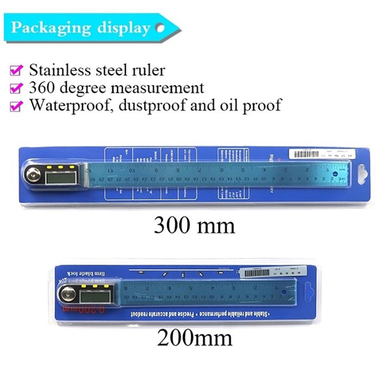 Digitale Gradenboog Hoek Heerser Elektronische Goniometer Rvs Hoek Finder Meter 360 Graden Inclinometer Meten
