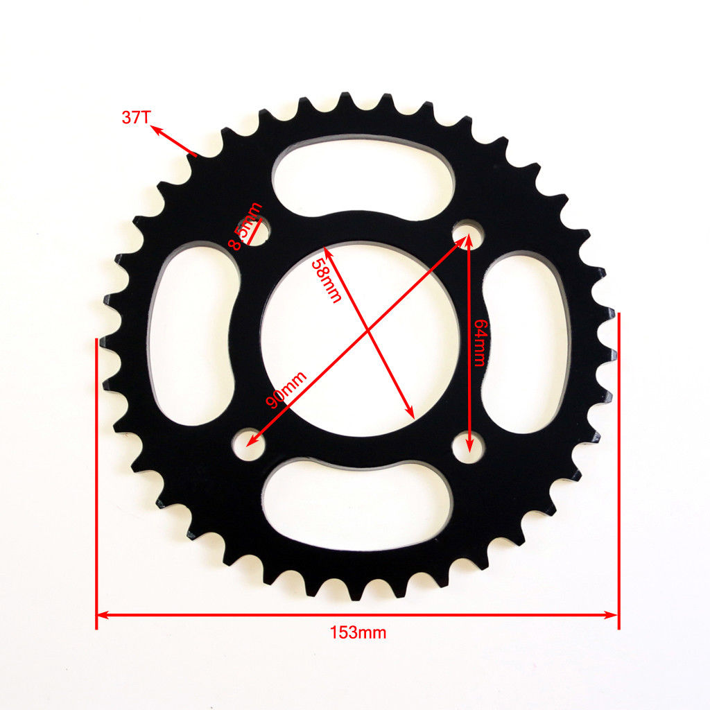 Chain Sprocket Gear 420 428 37 T Tooth Dirt Pit Bike Off Road Accessories Parts for 50cc 70cc 110cc 125cc Dirt Pit Bike