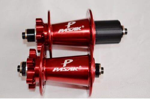 Originele remschijf MTB mountainbike hub PASAK fiets hubs 32 Gaten 32 h rood zwart blauw goud: Red