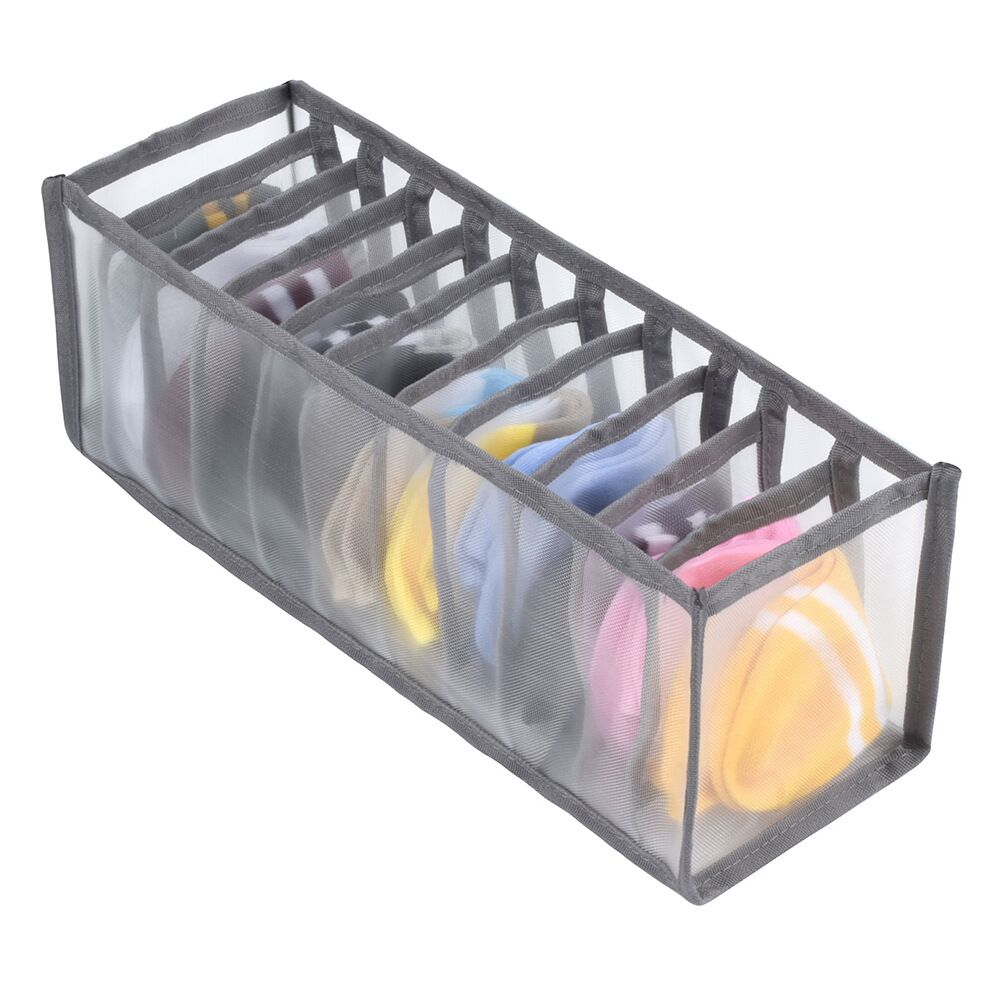 Schlafsaal Wandschrank organizer für socken hause getrennt unterwäsche lagerung Kasten 7 Gitter bh veranstalter faltbare schublade veranstalter